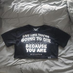 Jersey crop top from Killstar